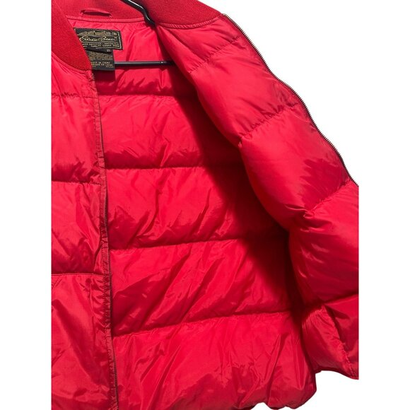 Vintage Eddie Bauer Down Puffer Vest Men XL Red Quilted Outdoor Gorpcore Hiking - Picture 6 of 16
